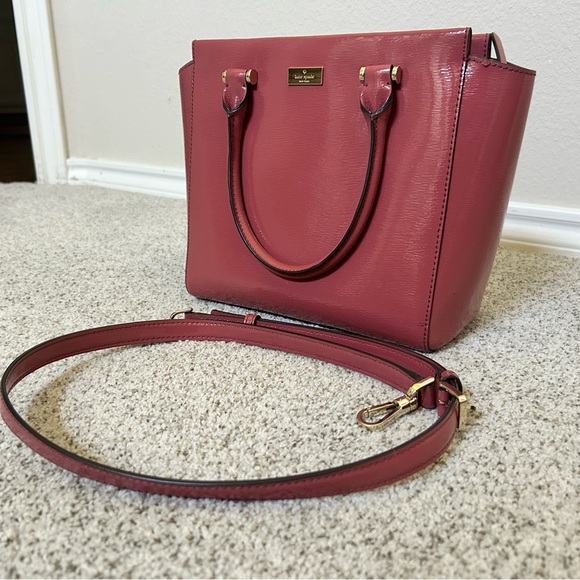 Kate Spade Bixby Place Medium Spring Satchel in Pomegrante Pink - Picture 6 of 8